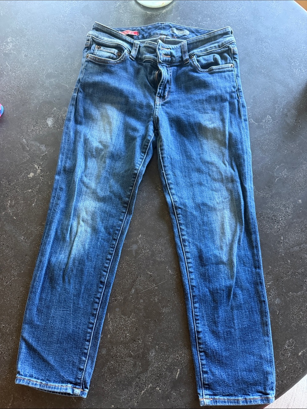 Red Engine Dark Blue cropped Straight Jeans size 29
